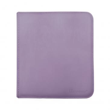 Ultra Pro E-15742 Ultra Pro-12 Pocket Zippered Pro Binder-Purple Black Medium