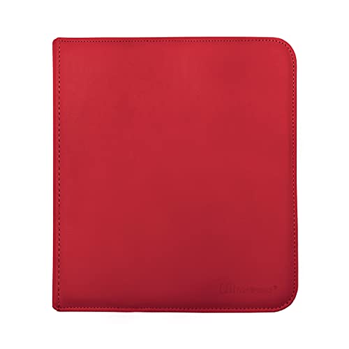 Vivid 12-pocket Zippered PRO-Binder – Red