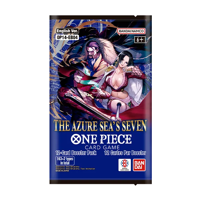 Bandai Hobby One Piece Tcg: the Azure Sea's Seven Booster Box (Op-14) - 24 Packs