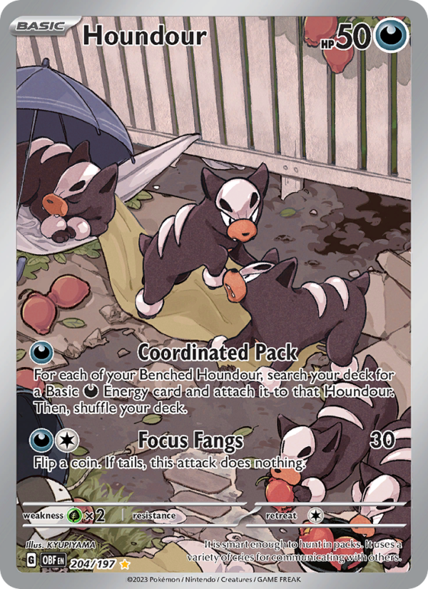 Houndour Illustration rare (204/197) sv03