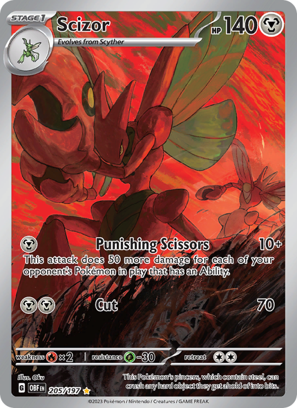 Scizor Illustration rare (205/197) sv03