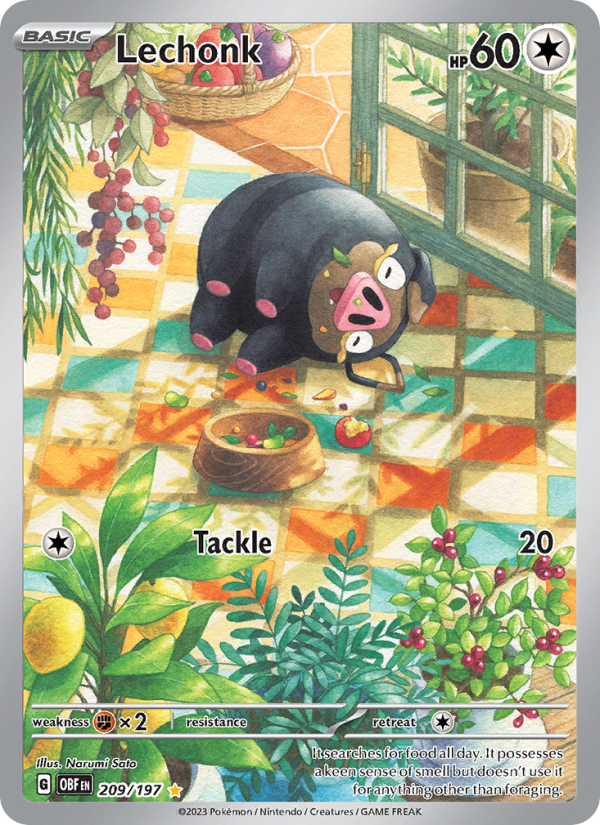 Lechonk Illustration rare (209/197) sv03