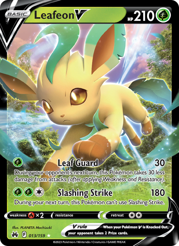 Leafeon V Holo Rare V (013/159) swsh12.5