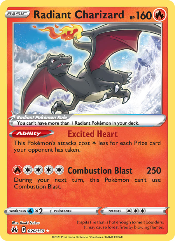 Radiant Charizard Radiant Rare (020/159) swsh12.5