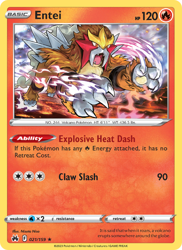 Entei Holo Rare (021/159) swsh12.5