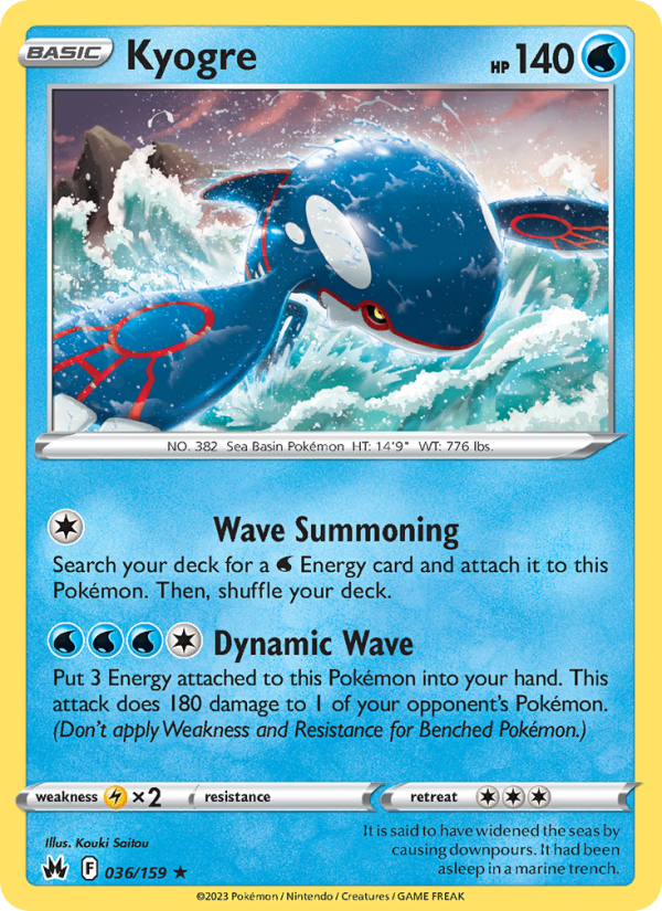 Kyogre Holo Rare (036/159) swsh12.5