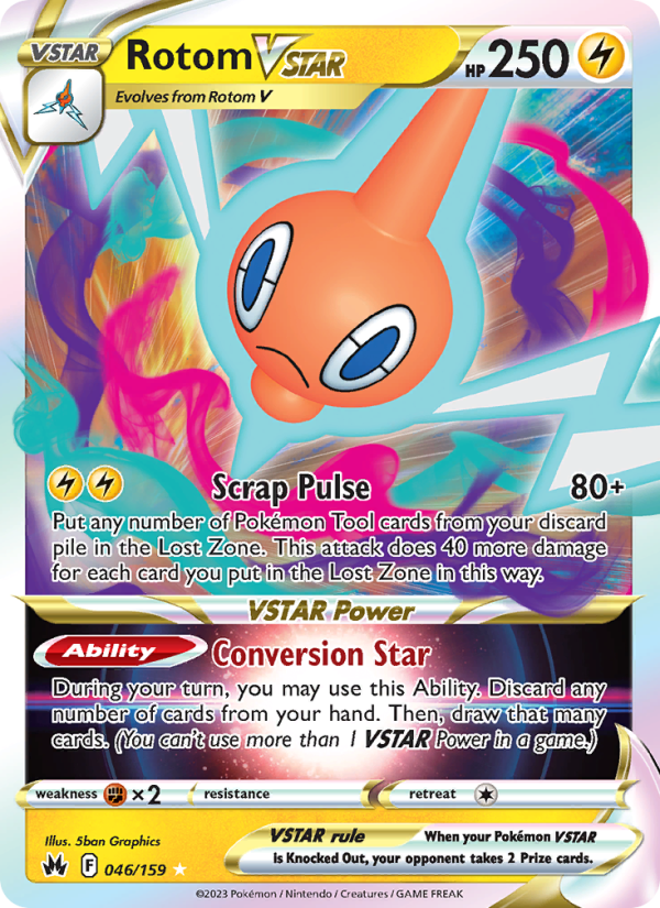 Rotom VSTAR Holo Rare VSTAR (046/159) swsh12.5