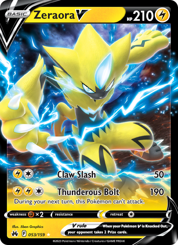 Zeraora V Holo Rare V (053/159) swsh12.5