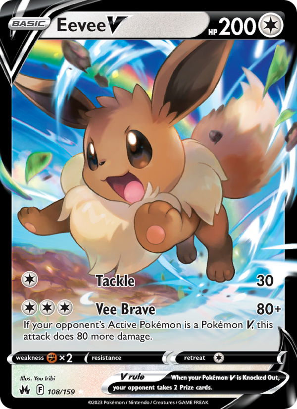 Eevee V Holo Rare V (108/159) swsh12.5