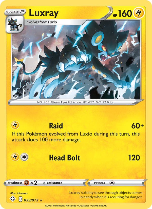 Luxray Holo Rare (33/72) swsh4.5