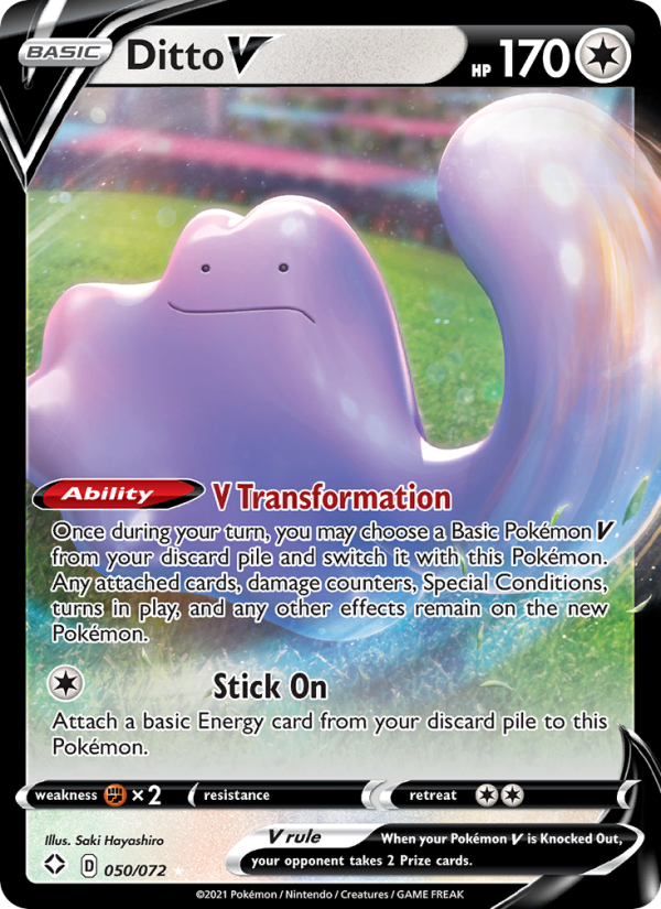 Ditto V Holo Rare V (50/72) swsh4.5