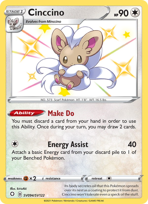 Cinccino Shiny rare (SV094/72) swsh4.5