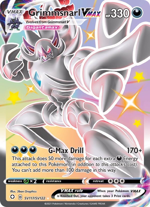 Grimmsnarl VMAX Shiny rare VMAX (SV117/72) swsh4.5