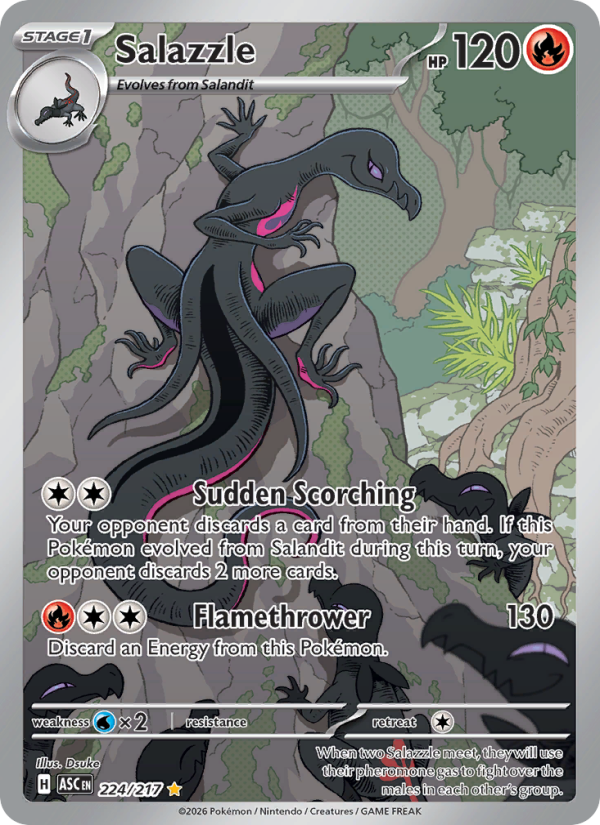 Salazzle Illustration rare (224/217) me02.5