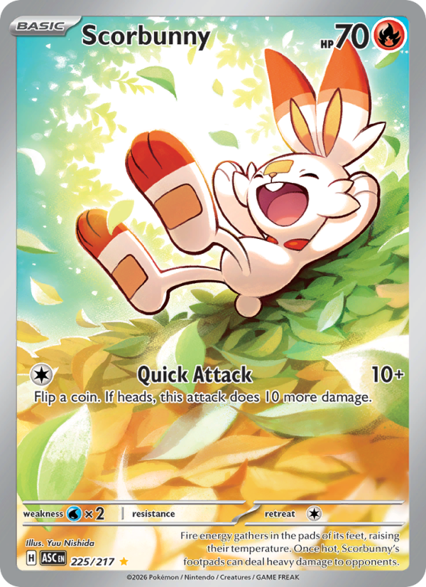 Scorbunny Illustration rare (225/217) me02.5