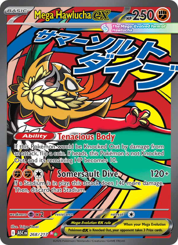 Mega Hawlucha ex Ultra Rare (268/217) me02.5