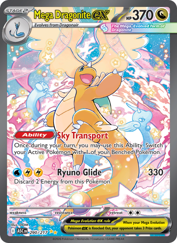 Mega Dragonite ex Special illustration rare (290/217) me02.5