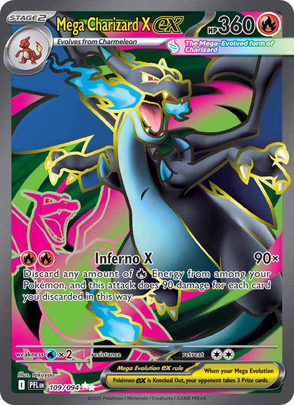 Mega Charizard X ex Ultra Rare (109/94) me02