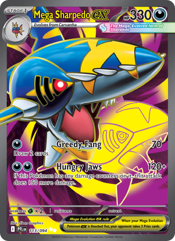 Mega Sharpedo ex Ultra Rare (113/94) me02