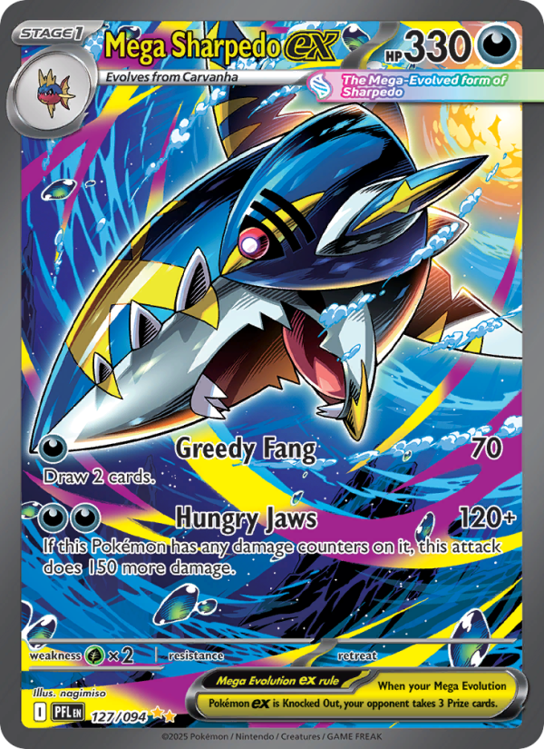 Mega Sharpedo ex Special illustration rare (127/94) me02
