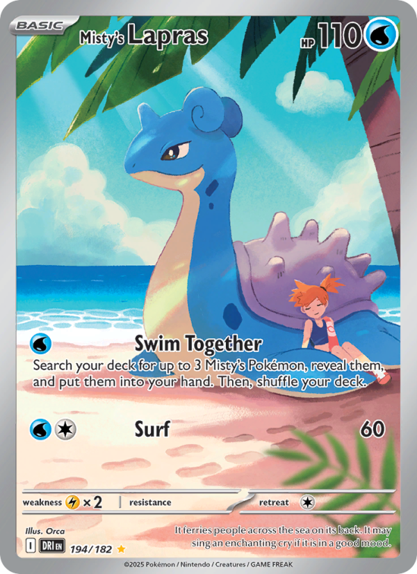 Misty's Lapras Illustration rare (194/182) sv10