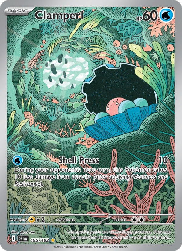 Clamperl Illustration rare (195/182) sv10