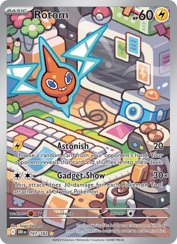 Rotom Illustration rare (197/182) sv10