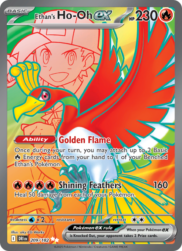 Ethan's Ho-Oh ex Ultra Rare (209/182) sv10