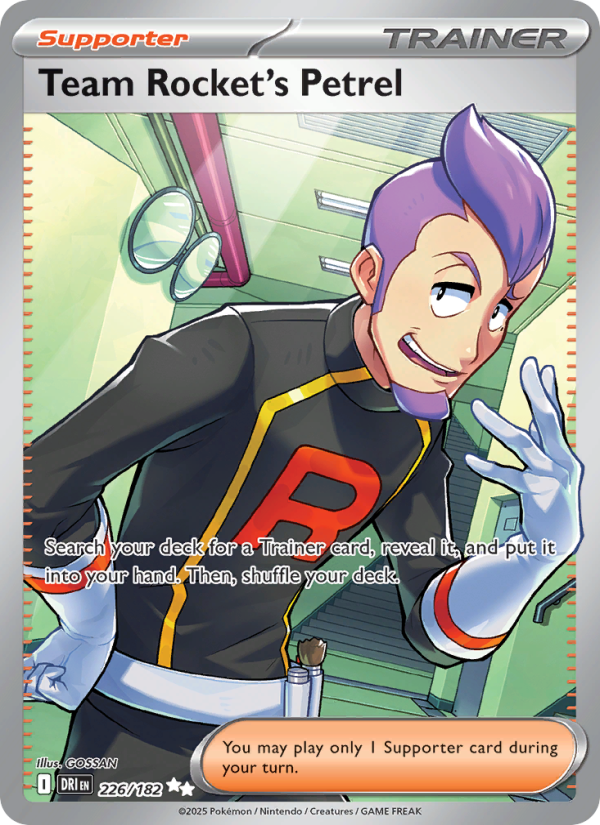 Team Rocket's Petrel Ultra Rare (226/182) sv10