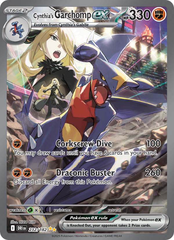 Cynthia's Garchomp ex Special illustration rare (232/182) sv10