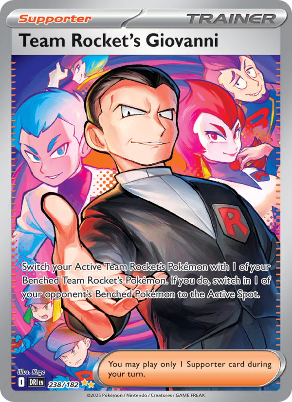 Team Rocket's Giovanni Special illustration rare (238/182) sv10