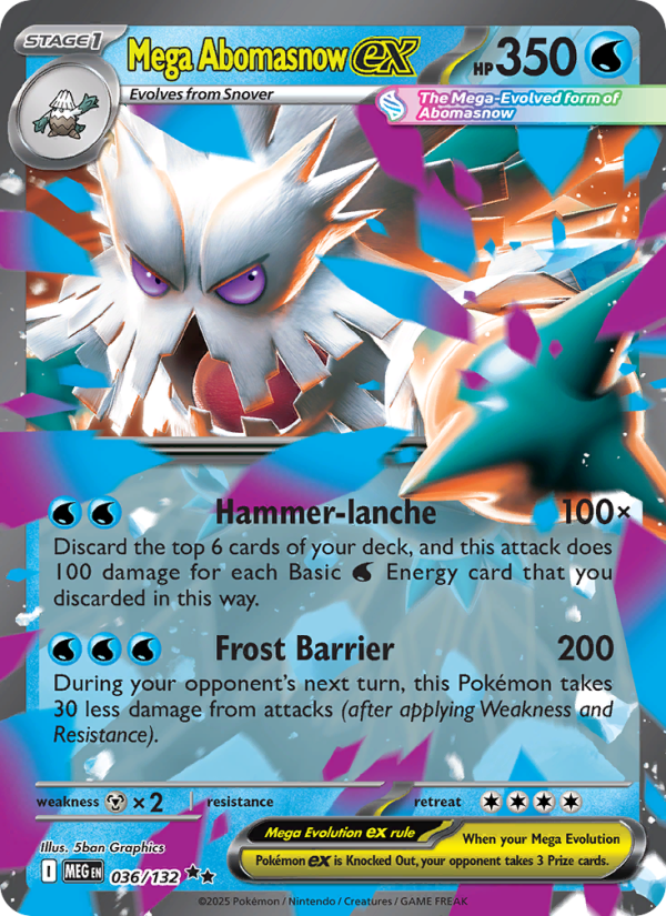 Mega Abomasnow ex Double rare (036/132) me01