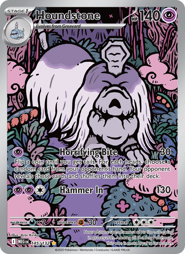 Houndstone Illustration rare (145/132) me01