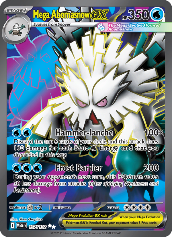 Mega Abomasnow ex Ultra Rare (157/132) me01