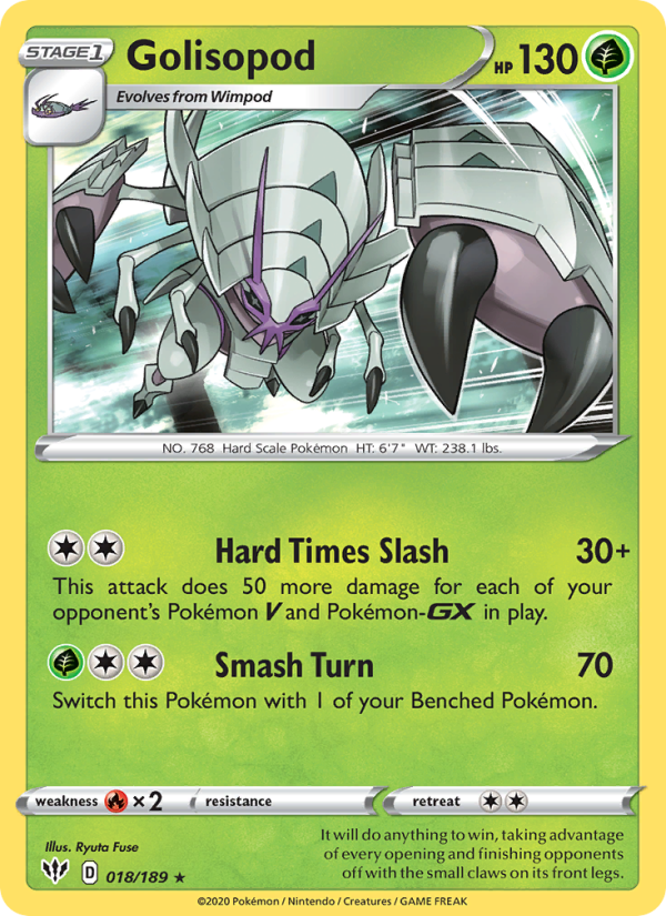 Golisopod Holo Rare (18/189) swsh3