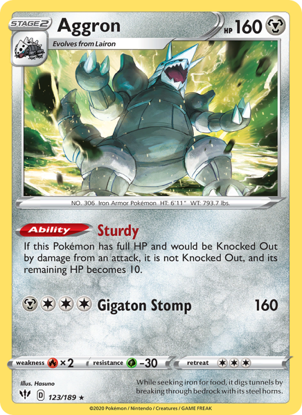 Aggron Holo Rare (123/189) swsh3