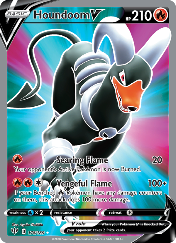 Houndoom V Ultra Rare (178/189) swsh3