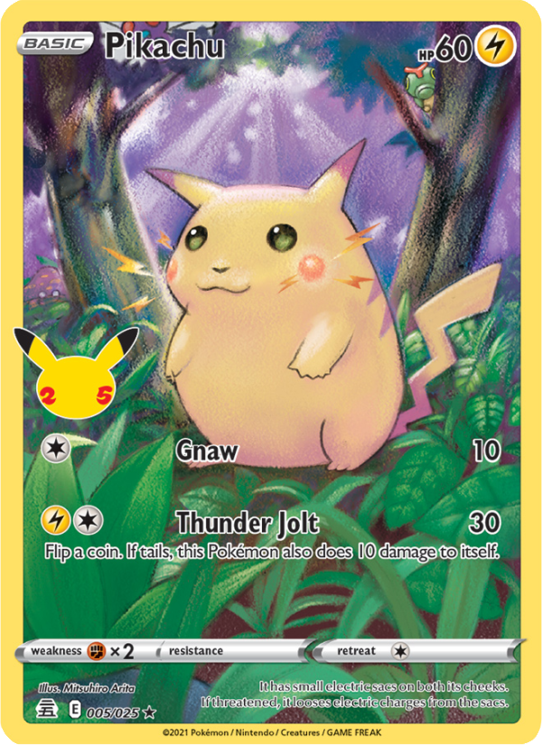 Pikachu Holo Rare (5/25) cel25