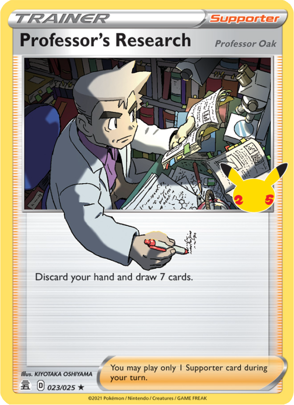 Professor's Research (Professor Oak) Holo Rare (23/25) cel25