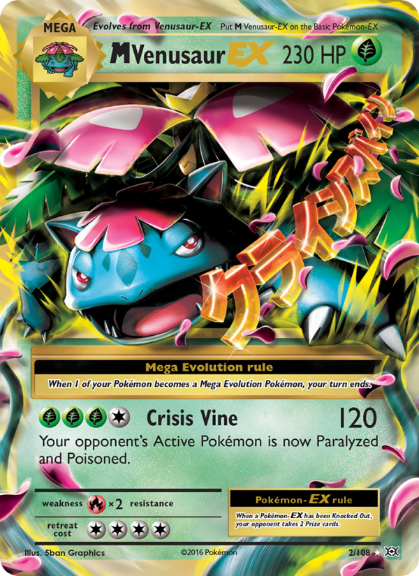 M Venusaur EX Ultra Rare (2/108) xy12