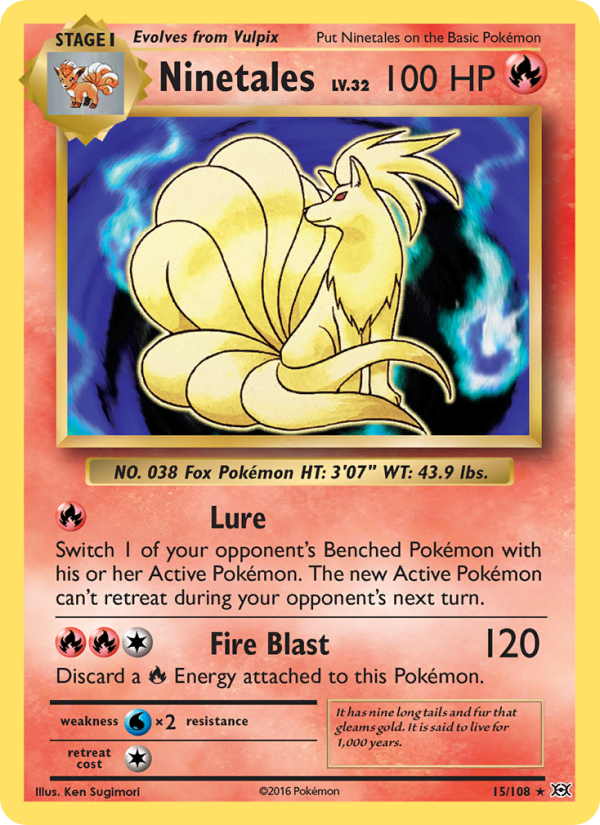 Ninetales Rare (15/108) xy12