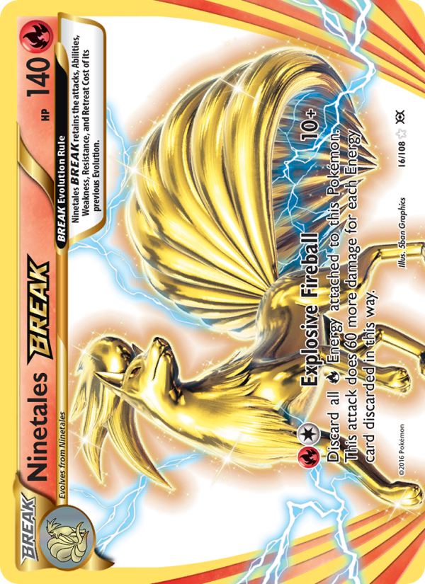 Ninetales BREAK Ultra Rare (16/108) xy12