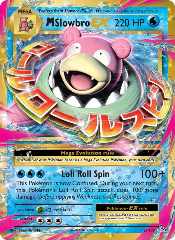 M Slowbro EX Ultra Rare (27/108) xy12
