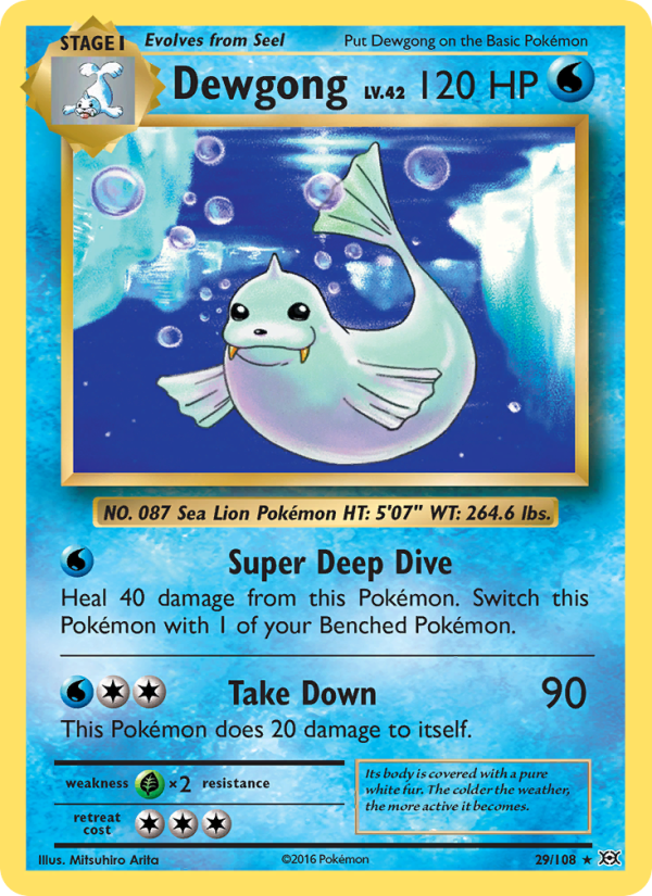 Dewgong Rare (29/108) xy12