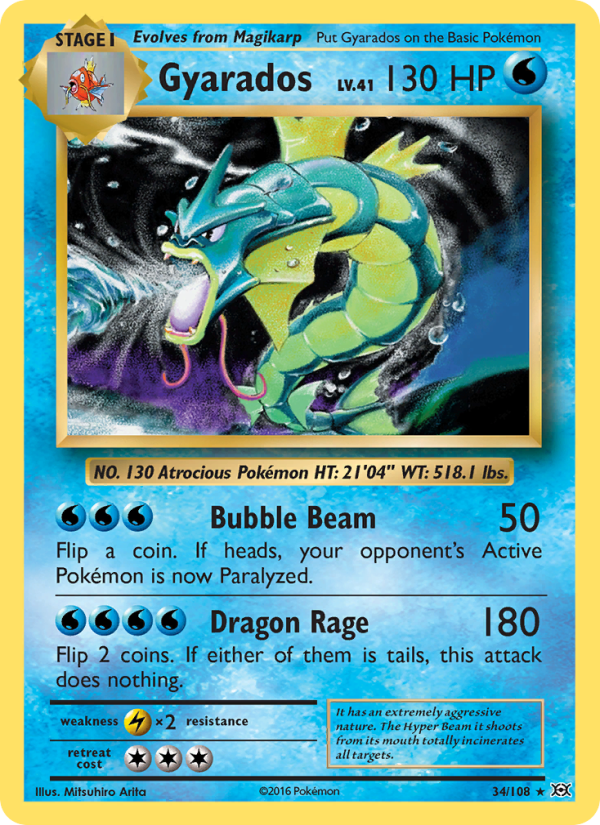 Gyarados Rare (34/108) xy12