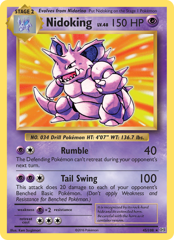 Nidoking Rare (45/108) xy12