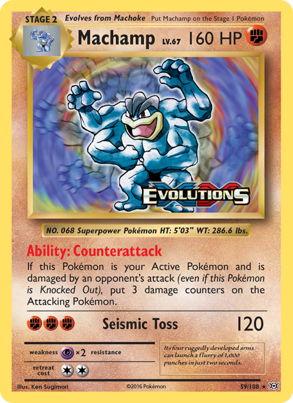 Machamp Rare (59/108) xy12