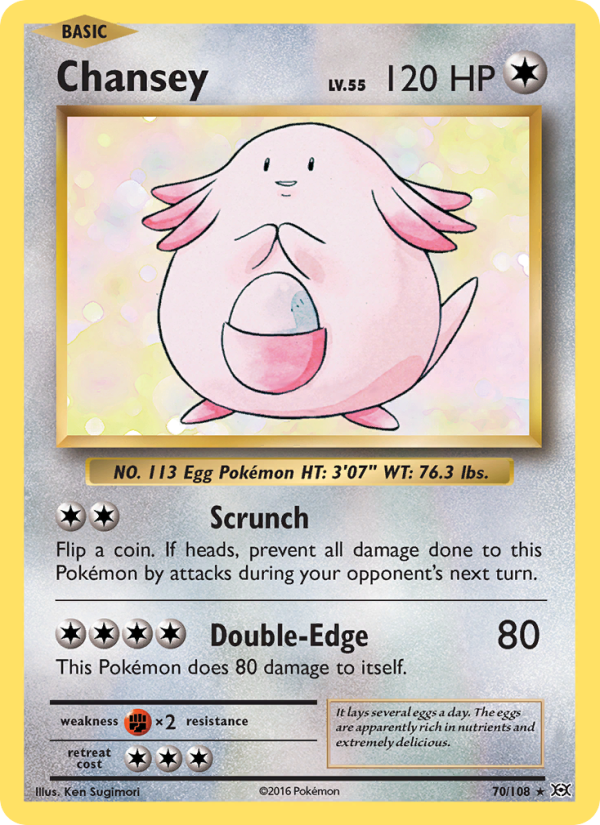 Chansey Rare (70/108) xy12