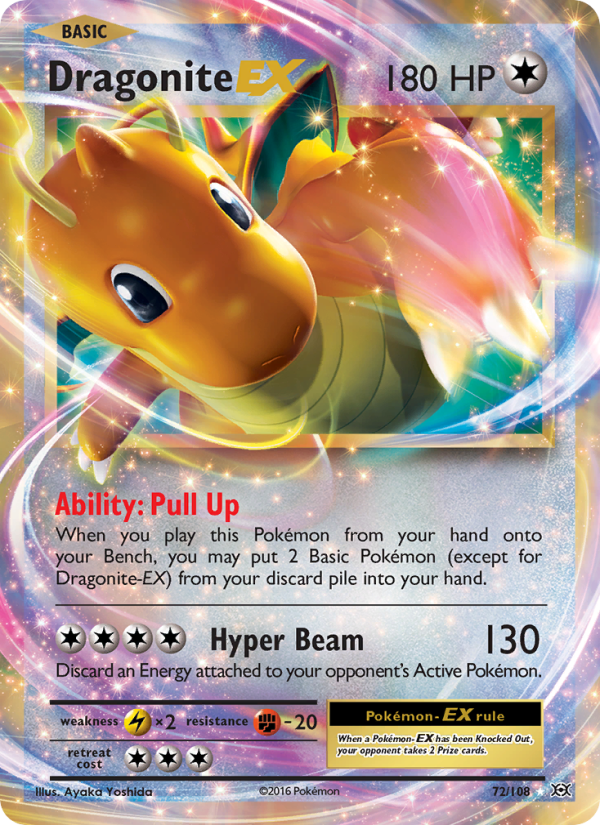 Dragonite EX Ultra Rare (72/108) xy12