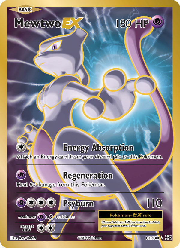 Mewtwo EX Ultra Rare (103/108) xy12